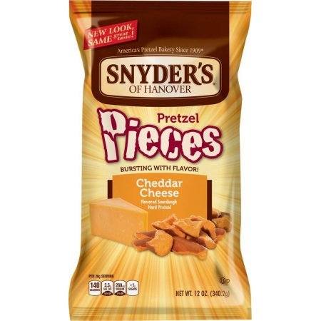 PACK OF 10 - Snyder's of Hanover Pretzel Pieces, Cheddar Cheese, 12 Oz