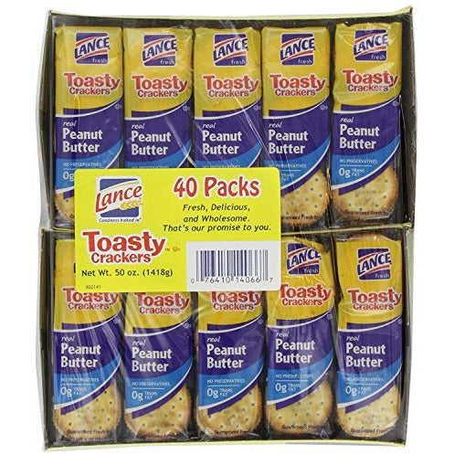 Lance Toasty Peanut Butter Sandwich Crackers (40 ct.) vevo