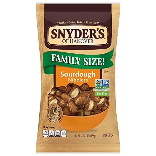 Snyders of Hanover Sourdough Nibbler Pretzels, 16 Ounce Multi-Pack - 3 Count