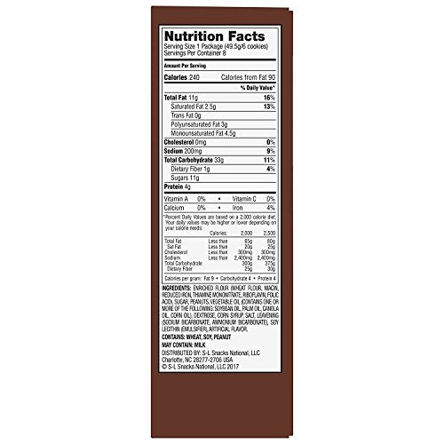 Lance Nekot Peanut Butter Cookie Sandwiches, 14 Ounce (Pack of 14)