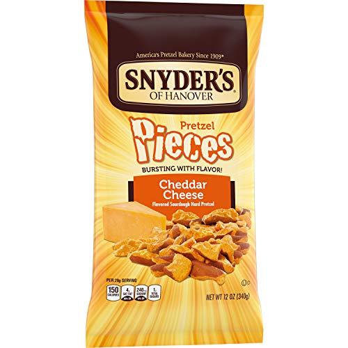Snyder's of Hanover, Cheddar Cheese Pretzel Pieces, 12oz Bag