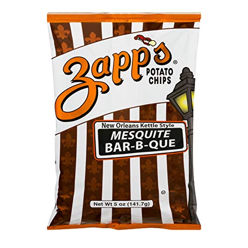 Zapp's Kettle Style Potato Chips - Mesquite BBQ Flavor - 5 Oz. (8 Bags)