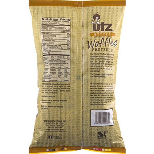 Utz Butter Waffles Pretzels 16 oz. Bag