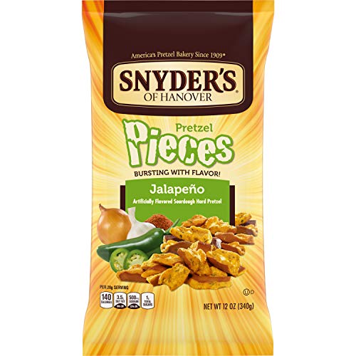 Snyder's JALAPENO PRETZEL PIECES 12oz. (Pack of 5)