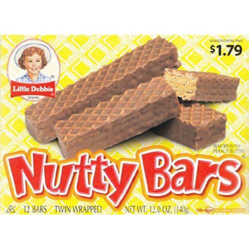 Little Debbie Nutty Bars Wafer Bar 25.2 Oz (3 Boxes) by Little Debbie
