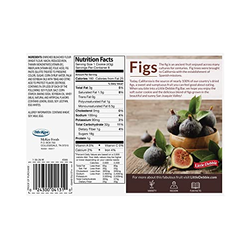 Little Debbie Fig Bars 12 Oz (8 Boxes)