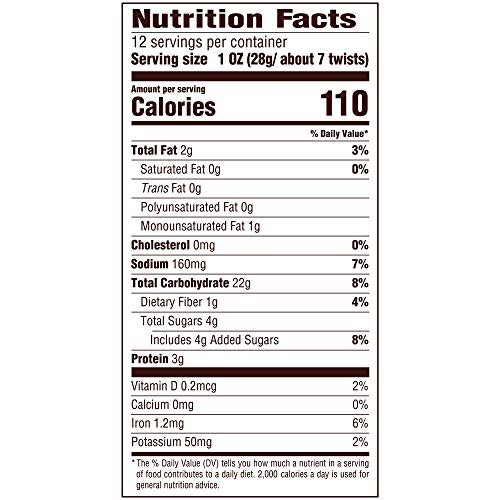 Snyder's BRAIDED TWISTS Honey Wheat 12oz. (Pack of 5) by Snyder's of Hanover
