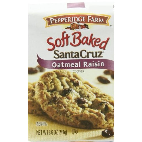 Pepperidge Farm Soft Baked Cookies, Santa Cruz Oatmeal Raisin, 8.6-ounce (pack of2