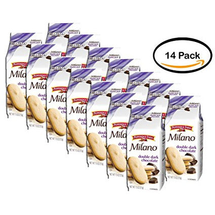 PACK OF 14 - Pepperidge Farm Milano Double Chocolate Cookies, 7.5 oz