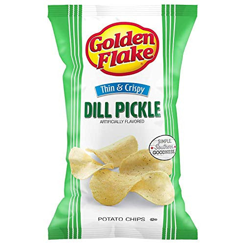Golden Flake Thin & Crispy Potato Chips, 4.625 Oz Bags (Pack of 4)