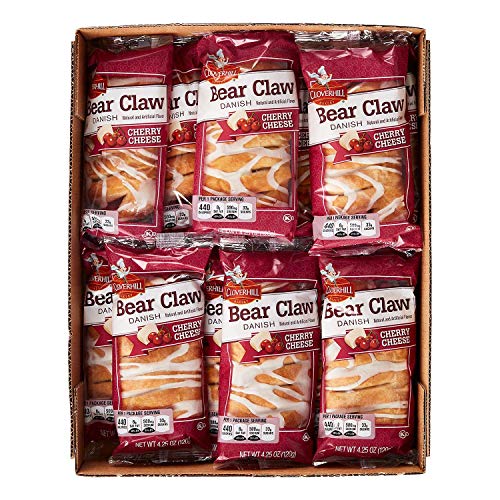 Cloverhill Cherry and Cheese Danish 12 count box (1 Pack)