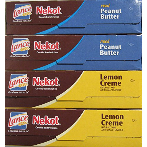 Lance Nekot Cookie Sandwiches Lemon Creme & Peanut Butter Mix Pack