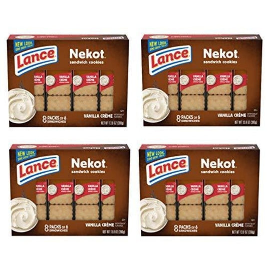 Lance Van-O Lunch Nekot Vanilla Creme Cookies 8 Count