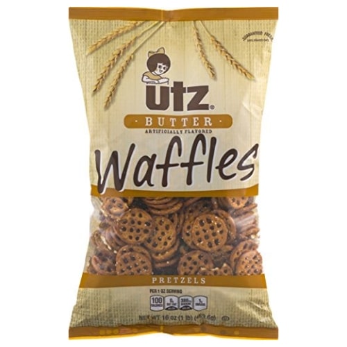 Utz Butter Waffles Pretzels 16 oz. Bag