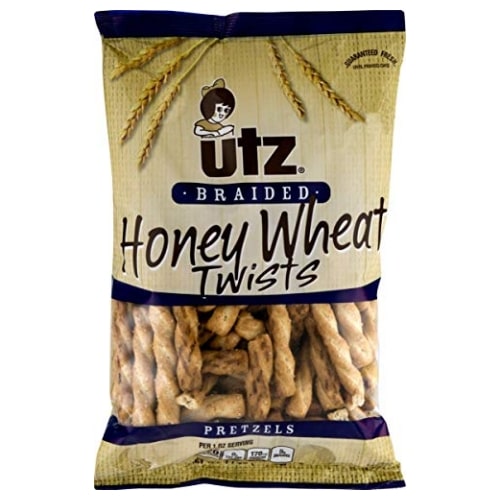 Utz Honey Wheat Braided Twist Pretzels 14 oz. Bag